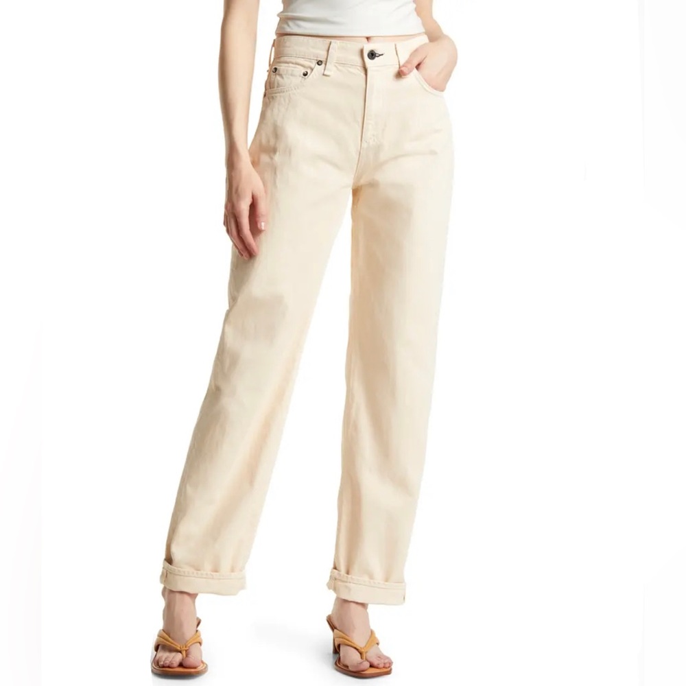 ASKK NY Women's Boyfriend Jeans in Cream